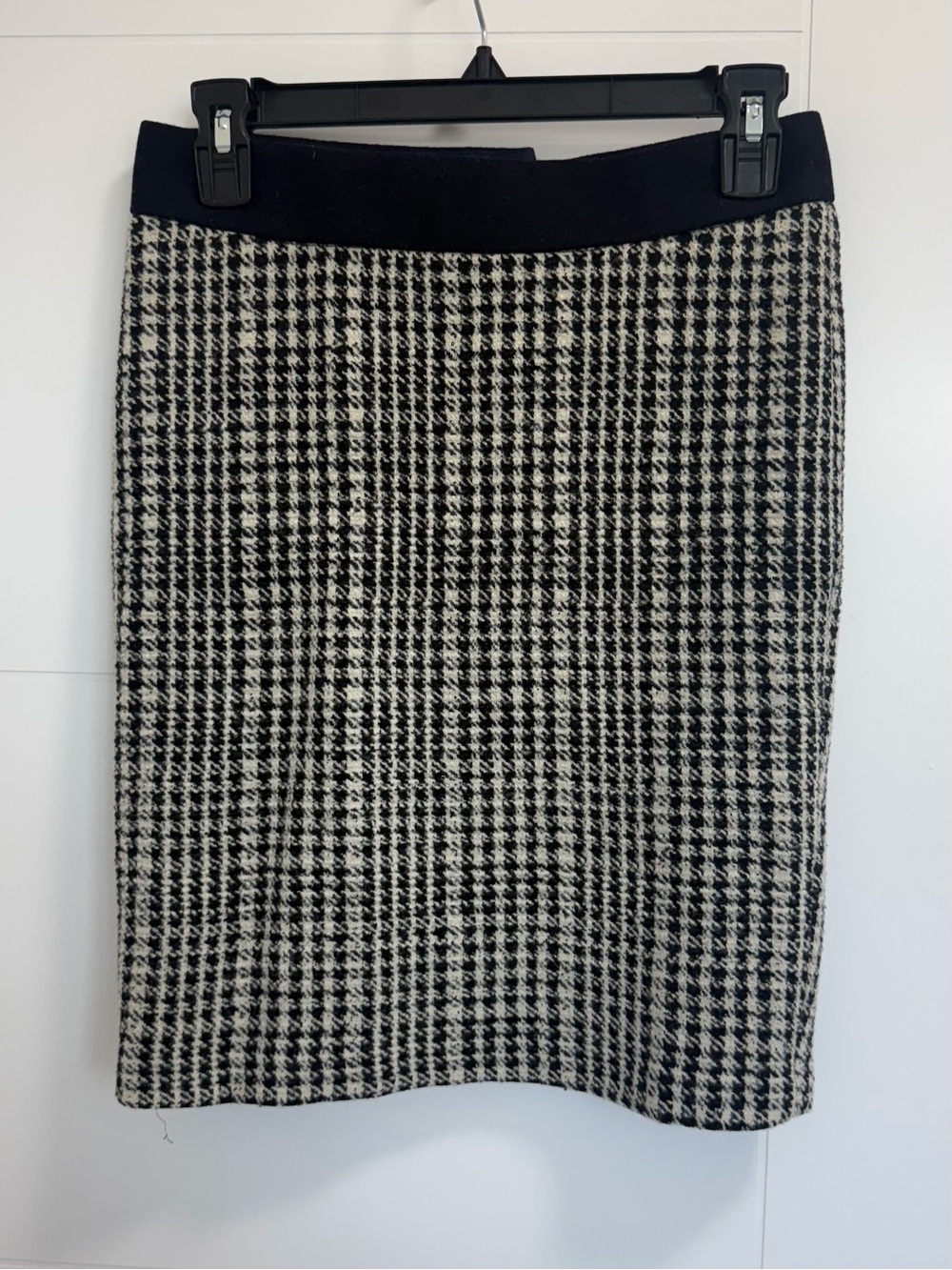 Roseanna Black and White Houndstooth Pencil Skirt